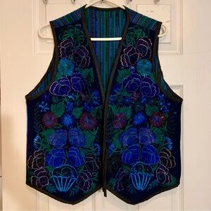 Floral Embroidered Vest